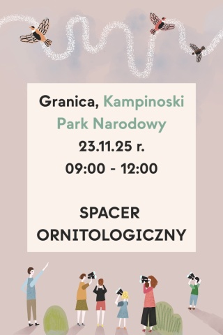 Granica, Kampinoski Park Narodowy 23.11.25 r., 9:00 - 12:00, SPACER ORNITOLOGICZNY
