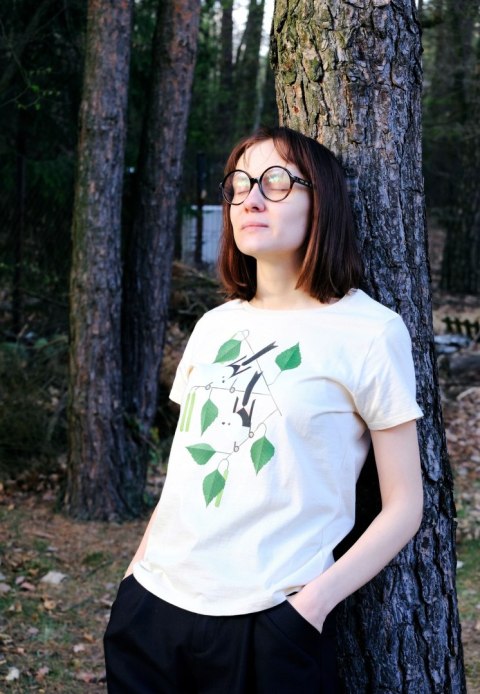 Koszulka OTOP - Raniuszki, T-shirt Dziecięcy, 5-6 lat, jasny beż