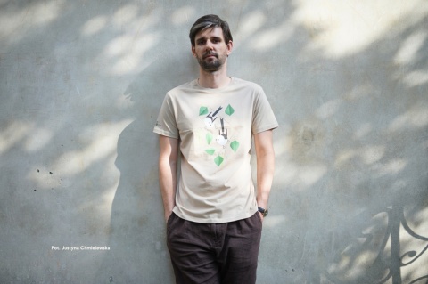 Koszulka OTOP - Raniuszki, T-shirt Męski M, ciemny beż Koszulka OTOP - Raniuszki, T-shirt Męski M, ciemny beż