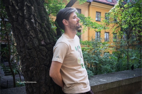 Koszulka OTOP - Raniuszki, T-shirt Męski M, ciemny beż Koszulka OTOP - Raniuszki, T-shirt Męski M, ciemny beż