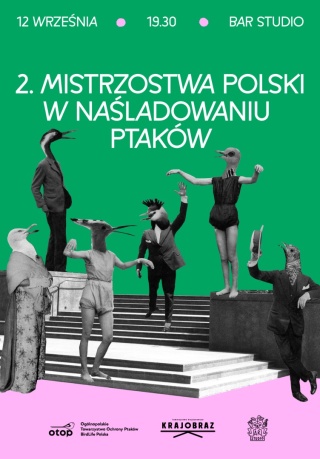 Plakat z II Mistrzostw Polski w Naśladowaniu Ptaków