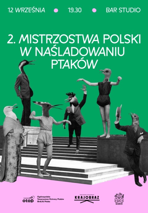 Plakat z II Mistrzostw Polski w Naśladowaniu Ptaków