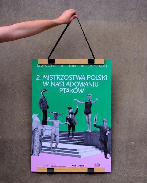 Plakat z II Mistrzostw Polski w Naśladowaniu Ptaków