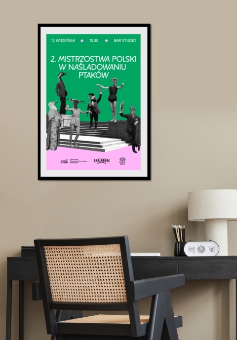 Plakat z II Mistrzostw Polski w Naśladowaniu Ptaków