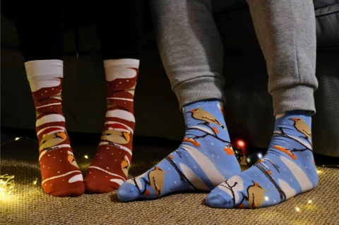 Świąteczne skarpetki OTOP - RudzikI, rozmiar 39-42
