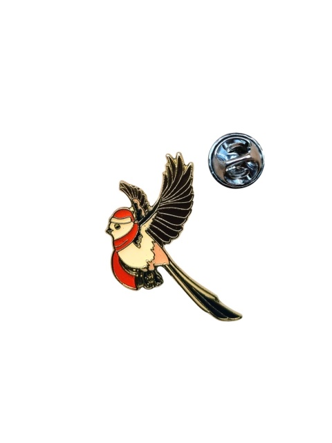 Świąteczny Raniuszek - OTOPtak, przypinka metalowa (edycja limitowana)