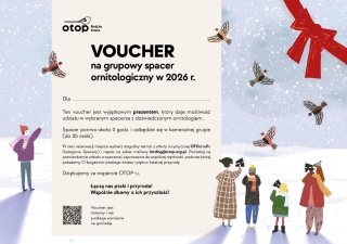 Voucher prezentowy na udział w grupowym spacerze ornitologicznym OTOP-u