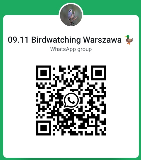 Warszawa, Białołęka 09.11.25 r., 9:00 - 11:00, SPACER ORNITOLOGICZNY