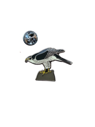 Jastrząb - OTOPtak, przypinka metalowa